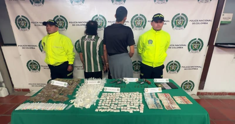 'Chiste' y 'Pato' presuntos cabecillas de organización 'San Rafa' fueron detenidos en 'La Jaula' de Bucaramanga imagen de la publicación