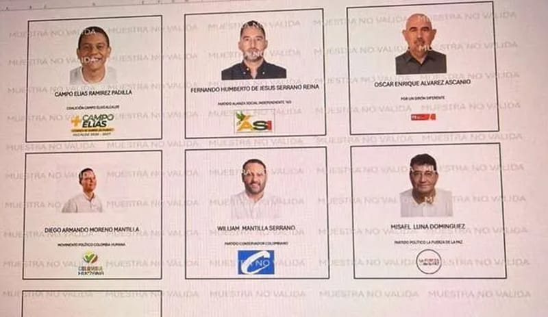 Definido el orden en el tarjetón para elección atípica de Alcalde en Girón imagen de la publicación