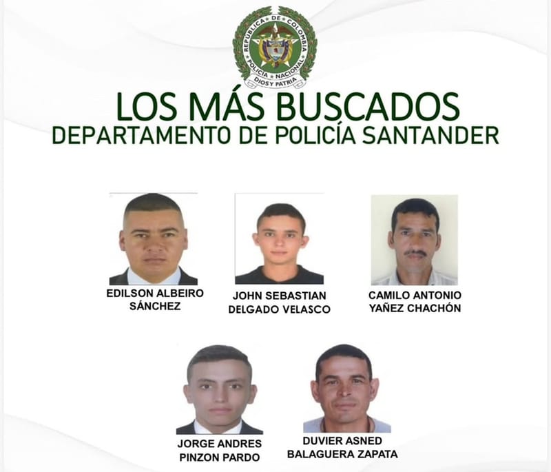 Policía publica el cartel de los más buscados en Santander imagen de la publicación