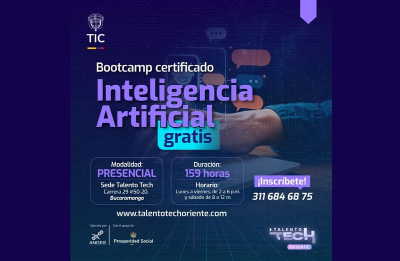 60 cupos gratuitos para formarse en Inteligencia Artificial: oportunidad exclusiva para jóvenes de Renta Joven imagen de la publicación