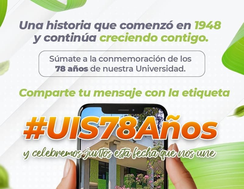 78 años de la UIS en las redes sociales imagen de la publicación