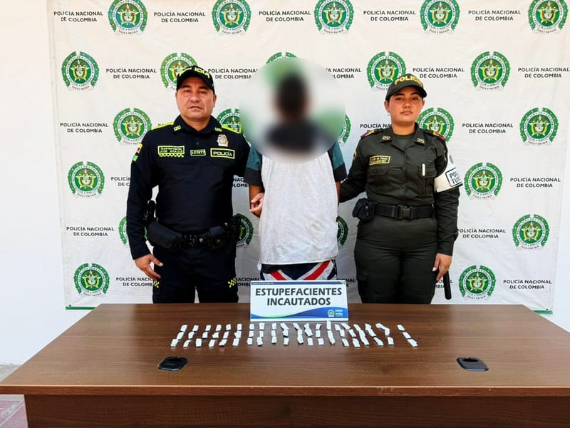 Cae en San Gil expendedor con más de 60 dosis de bazuco imagen de la publicación