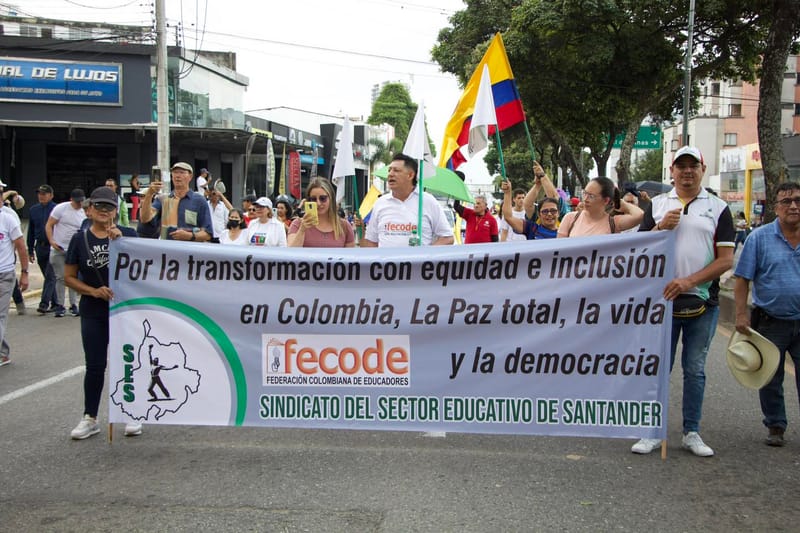 Este 15 de abril otra protesta más del magisterio en Santander imagen de la publicación