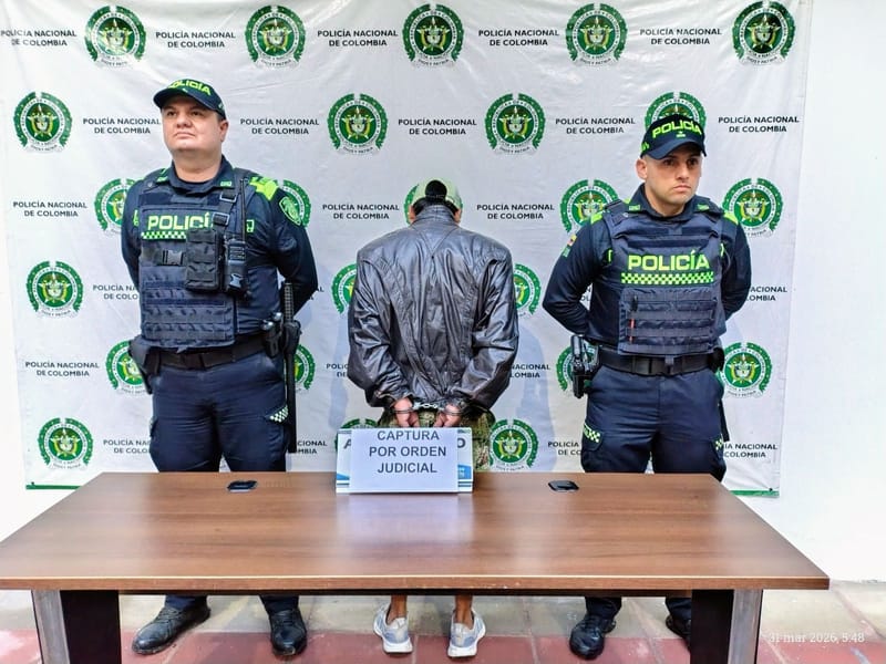 Cae en San Gil hombre que debía pagar condena por agredir a un policía imagen de la publicación