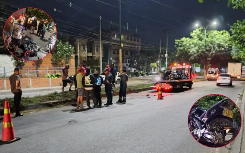 Accidente en Chimitá deja a motociclistas heridos imagen de la publicación